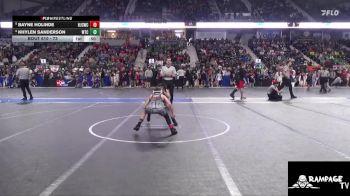73 lbs Champ. Round 1 - Khylen Sanderson, WTC vs Bayne Holinde, Hoisington Jr Cardinal Wrestling Club