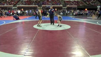 77 lbs Champ. Round 1 - Adam Jare, Colstrip Wrestling Club vs Liam Huber, Glendive Mat Devils