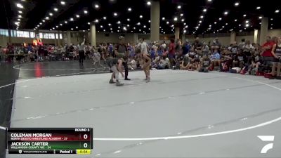 90 lbs Round 3 (6 Team) - Jackson Carter, Williamson County WC vs Coleman Morgan, North Desoto Wrestling Academy