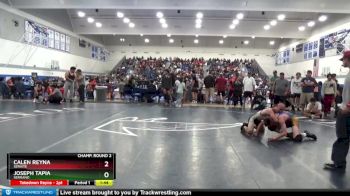 132 lbs Champ. Round 2 - Joseph Tapia, Serrano vs Calen Reyna, Servite