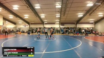 150 lbs Quarterfinal - Justen Foster, Hulett vs Treysen Parker, Douglas
