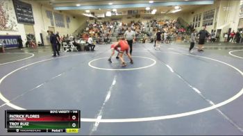 144 lbs Champ. Round 3 - Troy Ruiz, Buchanan vs Patrick Flores, Westminster