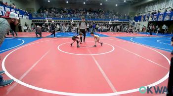 49 lbs Quarterfinal - Sawyer Simpson, Salina Wrestling Club vs Timmy McCall, Fort Gibson Youth Wrestling