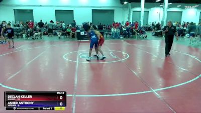 110 lbs Placement Matches (8 Team) - Declan Keller, Kansas vs Asher Anthony, Virginia