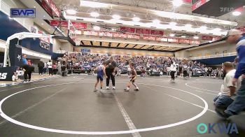 49 lbs Consi Of 8 #1 - Maximus Crawford, Southmoore SaberCats Wrestling vs Matias Chay, Harrah Little League Wrestling