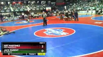 1 lbs 1st Place Match - Art Martinez, Holy Innocent`s vs Jace Parent, St. Francis