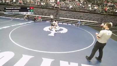 4A 190 lbs Champ. Round 1 - Mckinlee Collett, Uintah vs Bailey Johnson, Dixie