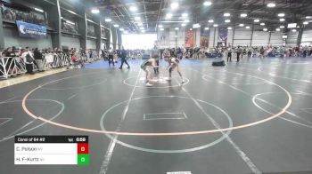 120 lbs Consi Of 64 #2 - Caden Polson, WY vs Hunter Forshee-Kurtz, AK