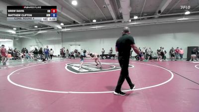 61 lbs Cons. Round 4 - Drew Davis, Southern Illinois RTC vs Matthew Clifton, Bear Cave Wrestling