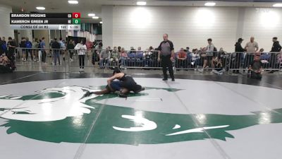 144 lbs Consi Of 64 #2 - Brandon Higgins, GA vs Kameron Green Jr, NE