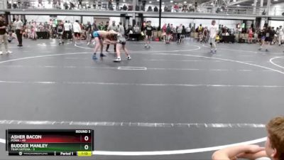 140 lbs Round 3 (6 Team) - Asher Bacon, POWA vs Budder Manley, Team Gotcha