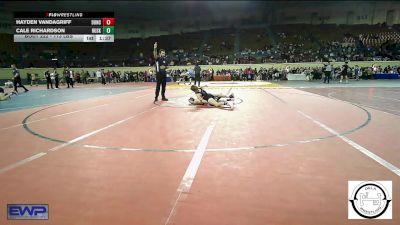 113 lbs Quarterfinal - Hayden Vandagriff, Duncan Middle School vs Cale Richardson, Husky Wrestling Club