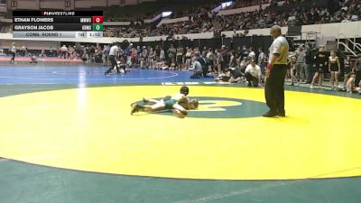 6-8 75 Cons. Round 1 - Ethan Flowers, Midlothian Miners Wrestling Cl vs Grayson Jacob, Great Bridge Middle School