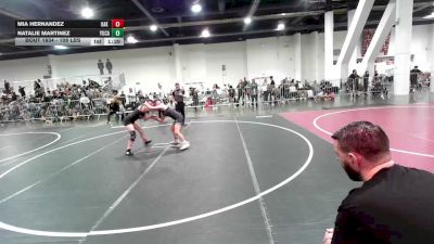 109 lbs Quarterfinal - Mia Hernandez, Oak Hills HS vs Natalie Martinez, Yucaipa Thunder WC