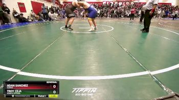 285 lbs Semifinal - Adan Sanchez, Clovis vs Troy Ceja, John H Pitman