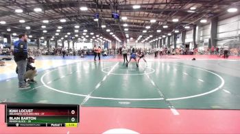 100 lbs Rd# 3 12:00pm Friday - Blain Barton, Minion Black vs Kiah Locust, Oklahoma Outlaws Red