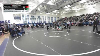 100 lbs Cons. Round 5 - Niva Strasser, Aliso Niguel vs Miabella Madueno, South Hills