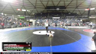 67 lbs Cons. Semi - Jaime Almaguer, Victory Wrestling-Central WA vs Charles (Charlie) Knigge, Inland Northwest Wrestling Training Center