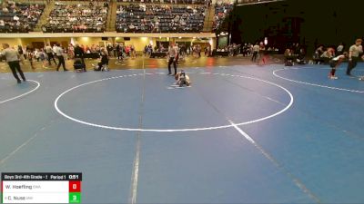 Boys 3rd-4th Grade - 56 Cons. Round 3 - Coleman Nuss, Immortal Athletics WC vs Wesley Hoefling, Siouxland Wrestling Academy