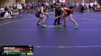 120/130 1st Place Match - Angellaya Burden, Bad Bass vs Abbey Miller, Hurricane Wrestling Academy