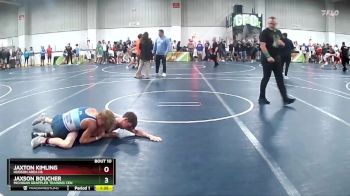 105 lbs Champ. Round 1 - Jaxson Boucher, Michigan Grappler Training Cen vs Jaxton Kimling, Hudson Area HS