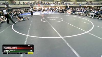 120 lbs Finals (8 Team) - Nolan Jurek, Becker vs Braxton Lange, Caledonia-Houston