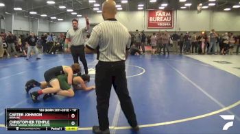 117 lbs Cons. Round 3 - Carter Johnson, Nova WC vs Christopher Temple, Prince George Wrestling Assoic