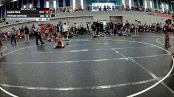 72 lbs Round 2 (6 Team) - Valen King, West Forsyth WC vs Porter Hopkins, Caveman