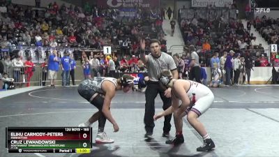 165 lbs Champ. Round 1 - Elihu Carmody-Peters, Manhattan vs Cruz Lewandowski, Southwest Timberwolves Wrestling Club