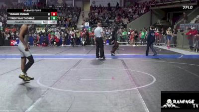 130 lbs Quarterfinal - Isaiah Dugan, Kansas YG vs Treviyah Thomas, Lawrence Elite