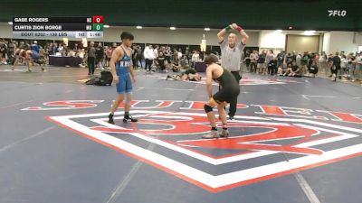 138 lbs Consi Of 16 #1 - Gabe Rogers, NC vs Curtis Zion Borge, MO