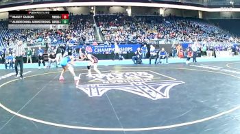 Girls-105 lbs Champ. Round 1 - Aubreonna Armstrong, Battle Creek Harper Creek (Girls) vs Maizy Olson, Powers North Central (Girls)