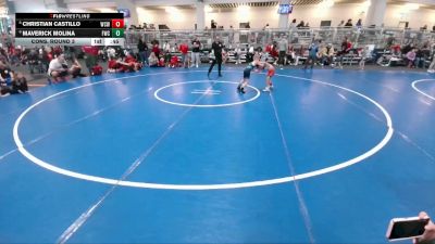 50 lbs Cons. Round 3 - Christian Castillo, Wesley Club Wrestling vs Maverick Molina, FM Wrestling Club