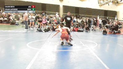 111 lbs Quarterfinal - Calen Betz, Dark Horse/Apex - ESE vs Colin LaForge, Mat Assassins White - ESE