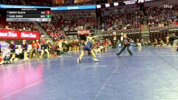 2A-113 lbs Cons. Round 2 - Brody Black, Glenwood vs Carl Shew, North Butler-Clarksville