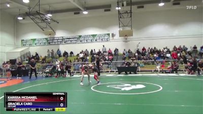 103 lbs Semifinal - Karissa McDaniel, Sacramento City College vs Graciela Caro, Skyline