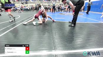 64 lbs Quarterfinal - Knox Wilson, Rough Riders vs Layken Cassady, Blackwell Wrestling Club