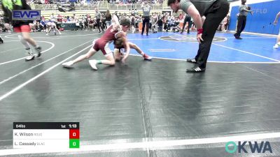 64 lbs Quarterfinal - Knox Wilson, Rough Riders vs Layken Cassady, Blackwell Wrestling Club