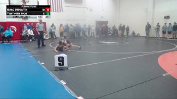 132 lbs Cons. Round 4 - Anthony Toon, Triton Central vs Isaac Suddarth, Noblesville H.S.