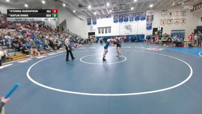 115 lbs Quarterfinal - Kyonna Gustafson, Hulett vs Kaylin Dines, Douglas