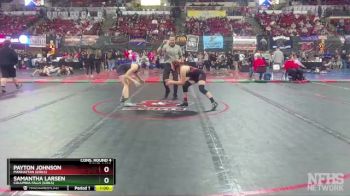 G - 152 lbs Cons. Round 4 - Payton Johnson, Manhattan (Girls) vs Samantha Larsen, Columbia Falls (Girls)