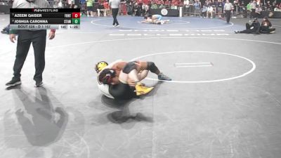 D 1 157 lbs Quarterfinal - Azeem Qaiser, Fontainebleau vs Joshua Caronna, St. Amant