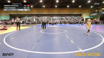 52 lbs Final - Wrenley Reynolds, 208 Badgers vs Violet Vasquez, Mantanona TC