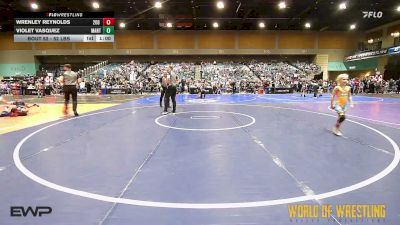 52 lbs Final - Wrenley Reynolds, 208 Badgers vs Violet Vasquez, Mantanona TC