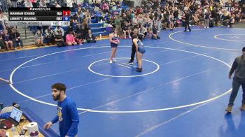 165 lbs Cons. Round 4 - Hannah Evans, Falconer vs Liberty Maring, Chautauqua Lake