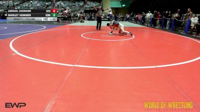 110 lbs Quarterfinal - Abigail LeGrand, Sperry Wrestling Club vs Marley Hemmer, Red Star Wrestling Academy
