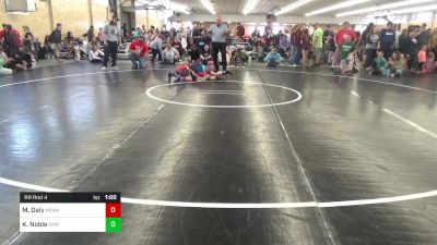 95 lbs Rr Rnd 4 - Michaela Daly, Newark Valley vs Kandice Noble, Springville