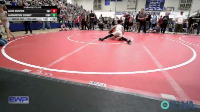 100 lbs Round Of 16 - Jack Bovos, Salina Wrestling Club vs Augustus Cosby, Pawhuska Elks Takedown