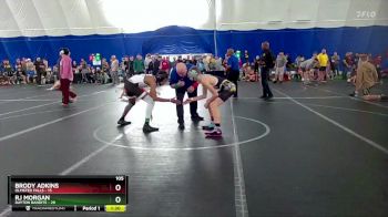 105 lbs Round 6 (8 Team) - Brody Adkins, Olmsted Falls vs RJ Morgan, Dayton Bandits