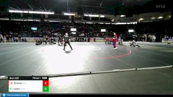 120 lbs 3rd Place Match - Rosemary Brooks, South Kitsap (Girls) vs Eden Lopez, Chief Sealth (Girls)